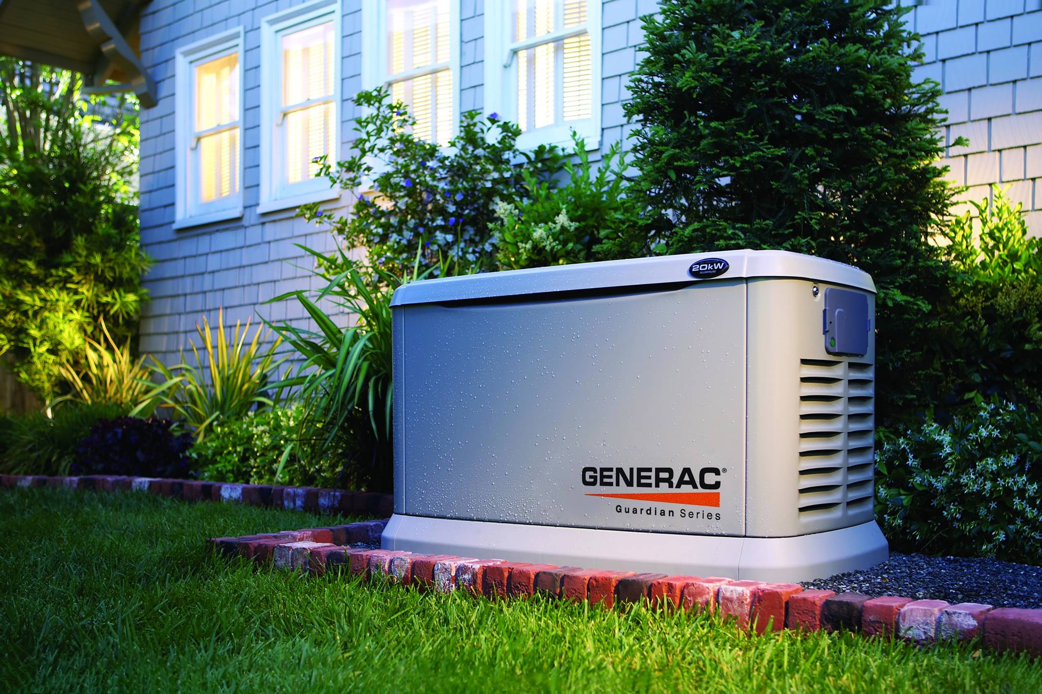 A photo of a home standby generator.